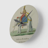 Indra, gegraveerd door Marlet et Cie (kleurenlitho Ronde Klok (Hoek)