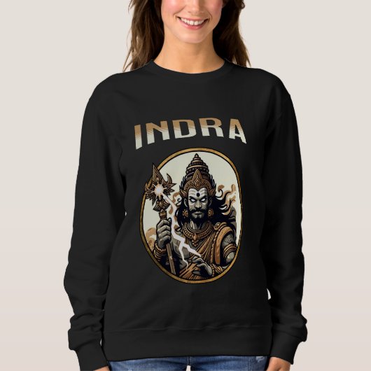 Indra Hindu God en Koning van de Deva Hindoeïsme Trui (Voorkant)