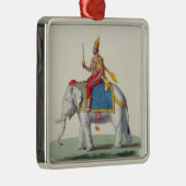 Indra of Devendra uit 'L'Inde francaise..', eng. Metalen Ornament (Rechts)