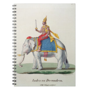 Indra of Devendra uit 'L'Inde francaise..', eng. Notitieboek