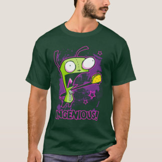 Indrager Zim Ingeniousaco Gir Y2K Cartoon Trui T-shirt