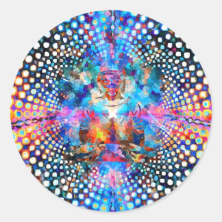 Indra's Net Ronde Sticker