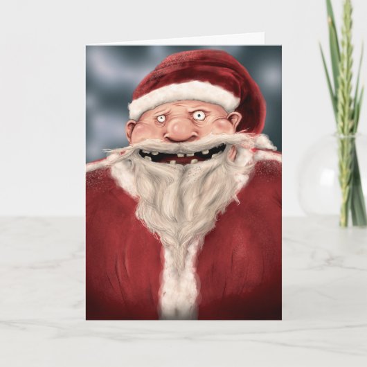 indringer van schoorsteen feestdagen kaart (Voorkant)