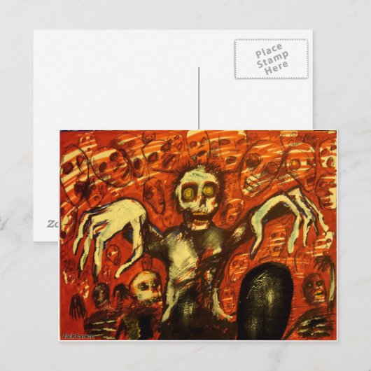 Indringers uit het graf briefkaart (Voorkant / Achterkant)