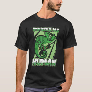 Indruk me Menselijke Kleurrijke Herping Reptielhag T-shirt