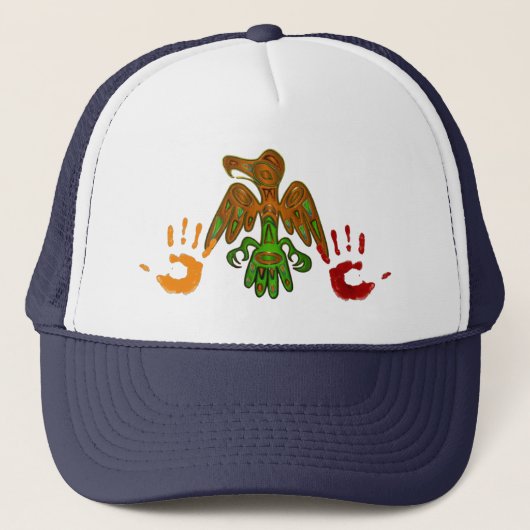 Indruk Native American Geïnspireerd Trucker Pet (Voorkant)