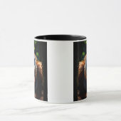 Indrukwekkend beeld van een boze aap. mok (Midden)