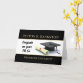 Indrukwekkend doctoraat! Afstuderen aangepaste kaa Kaart (Gele Bloem)