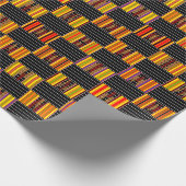 Indrukwekkend, gepimpeld Bright Kente-omslagpapier Cadeaupapier (Hoek)
