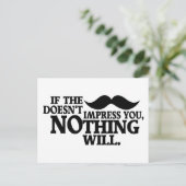 Indrukwekkend Mustache aangepast briefkaart kleur (Staand voorkant)