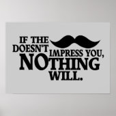 Indrukwekkend Mustache aangepast poster kleur (Voorkant)
