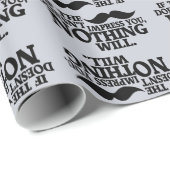 Indrukwekkend Mustache-verpakkingspapier Cadeaupapier (Rol Hoek)