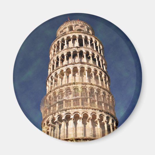 Indrukwekkend Pisa Tower Magneet (Voorkant)