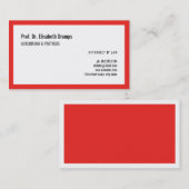 Indrukwekkend rood visitekaartje (Voorkant / Achterkant)