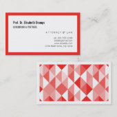 Indrukwekkend rood visitekaartje (Voorkant / Achterkant)