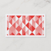 Indrukwekkend rood visitekaartje (Achterkant)