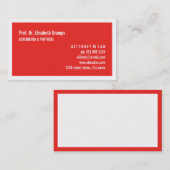 Indrukwekkend rood visitekaartje (Voorkant / Achterkant)