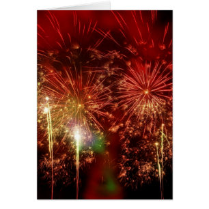 Indrukwekkend rood vuurwerk