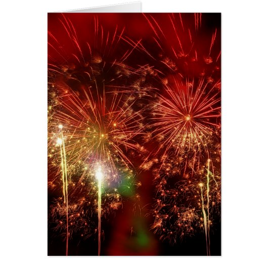 Indrukwekkend rood vuurwerk (Voorkant)