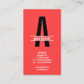 Indrukwekkend Vet Monogram Visitekaartje (Voorkant)