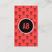 Indrukwekkend Vet Monogram Visitekaartje (Achterkant)