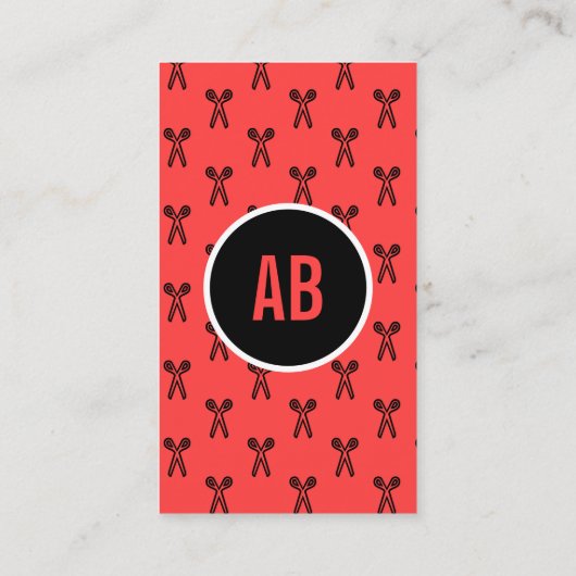 Indrukwekkend Vet Monogram Visitekaartje (Achterkant)