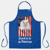 Indrukwekkende adelaar, de Amerikaanse vlag, patri Schort (Voorkant)