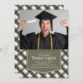 Indrukwekkende Afstudeerder Fotouitnodiging Kaart (Voorkant / Achterkant)