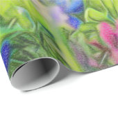 Indrukwekkende blauwvintonijn op linnenpakpapier cadeaupapier (Rol Hoek)