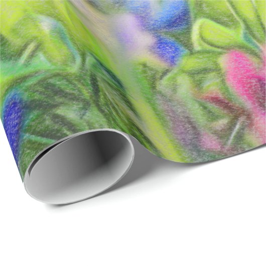 Indrukwekkende blauwvintonijn op linnenpakpapier cadeaupapier (Rol Hoek)