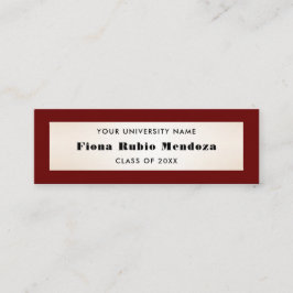 Indrukwekkende Bourgogne Afstuderen Naam Invoegen Mini Visitekaartje