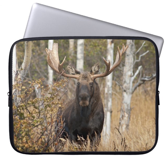 Indrukwekkende Bull Moose Laptop Sleeve (Voorkant)