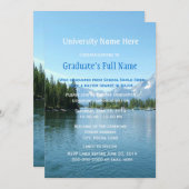 indrukwekkende ceremonie van het afstuderen van he kaart (Voorkant / Achterkant)