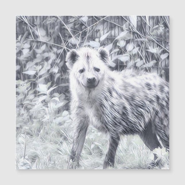 Indrukwekkende diersoort - hyena (Voorkant)