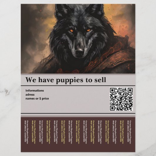indrukwekkende Duitse herder Flyer (Voorkant)