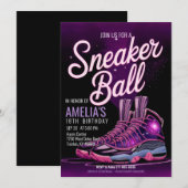 Indrukwekkende Galaxy Sneaker Ball verjaardagsfees Kaart (Voorkant / Achterkant)