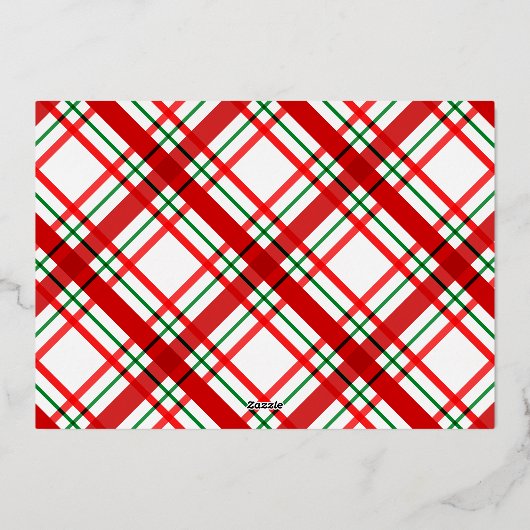 Indrukwekkende Gold Lines met kerstcadefoto's Lijs Folie Feestdagenkaart (Achterkant)