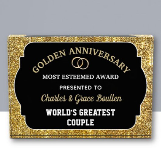Indrukwekkende gouden jubileum aangepaste prijs  fotoblokken