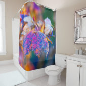 Indrukwekkende Japanse maapelbladeren Douchegordijn (In situ)