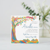 Indrukwekkende kleurrijke levensboom in Jeruzalem Kaart (Staand voorkant)