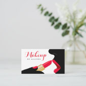 indrukwekkende Makeup Artist Hot Red Lips-stick Visitekaartje (Staand voorkant)