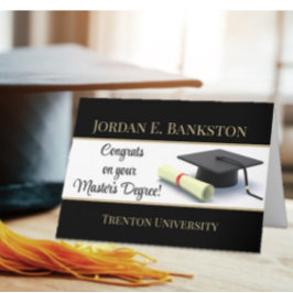 indrukwekkende mastergraad! Afgestudeerd Kaart