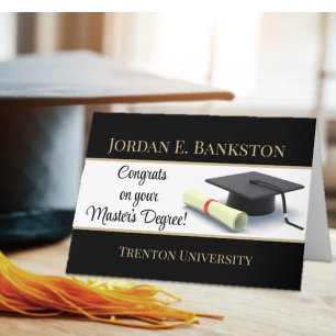 indrukwekkende mastergraad! Afgestudeerd Kaart