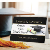 indrukwekkende mastergraad! Afgestudeerd Kaart