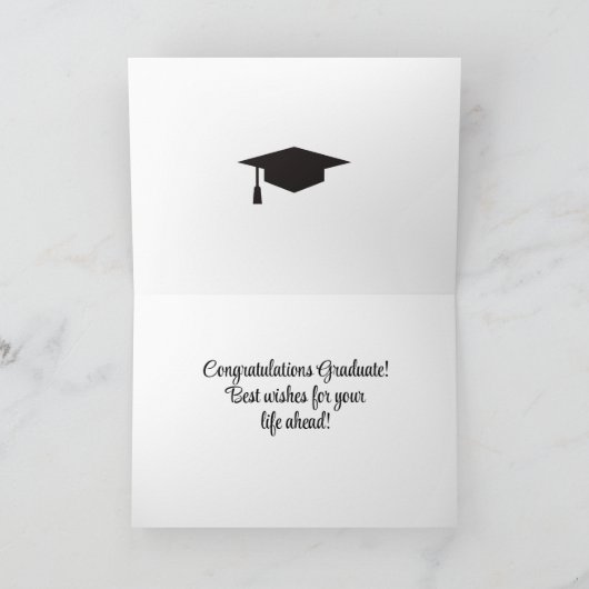 indrukwekkende mastergraad! Afgestudeerd Kaart (Binnen)