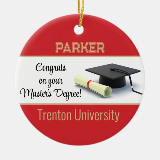 indrukwekkende mastergraad! Afgestudeerd Keramisch Ornament (Voorkant)