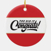 indrukwekkende mastergraad! Afgestudeerd Keramisch Ornament (Achterkant)