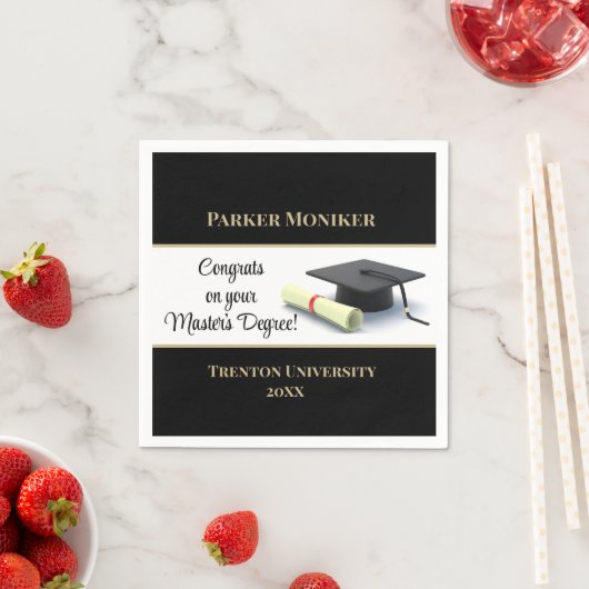 indrukwekkende mastergraad! Afgestudeerd Servet (Insitu)