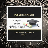 indrukwekkende mastergraad! Afgestudeerd Servet