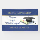 indrukwekkende mastergraad! Afgestudeerd Spandoek (Horizontaal)